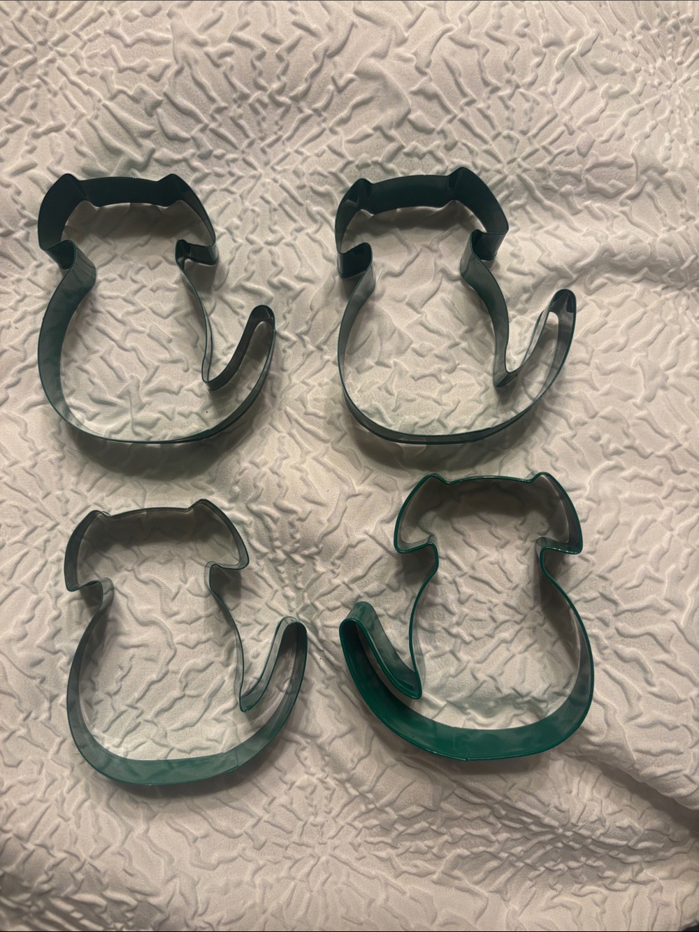 Lot of 4 Target Holiday Wondershop Dog Cookie cutters in new condition.